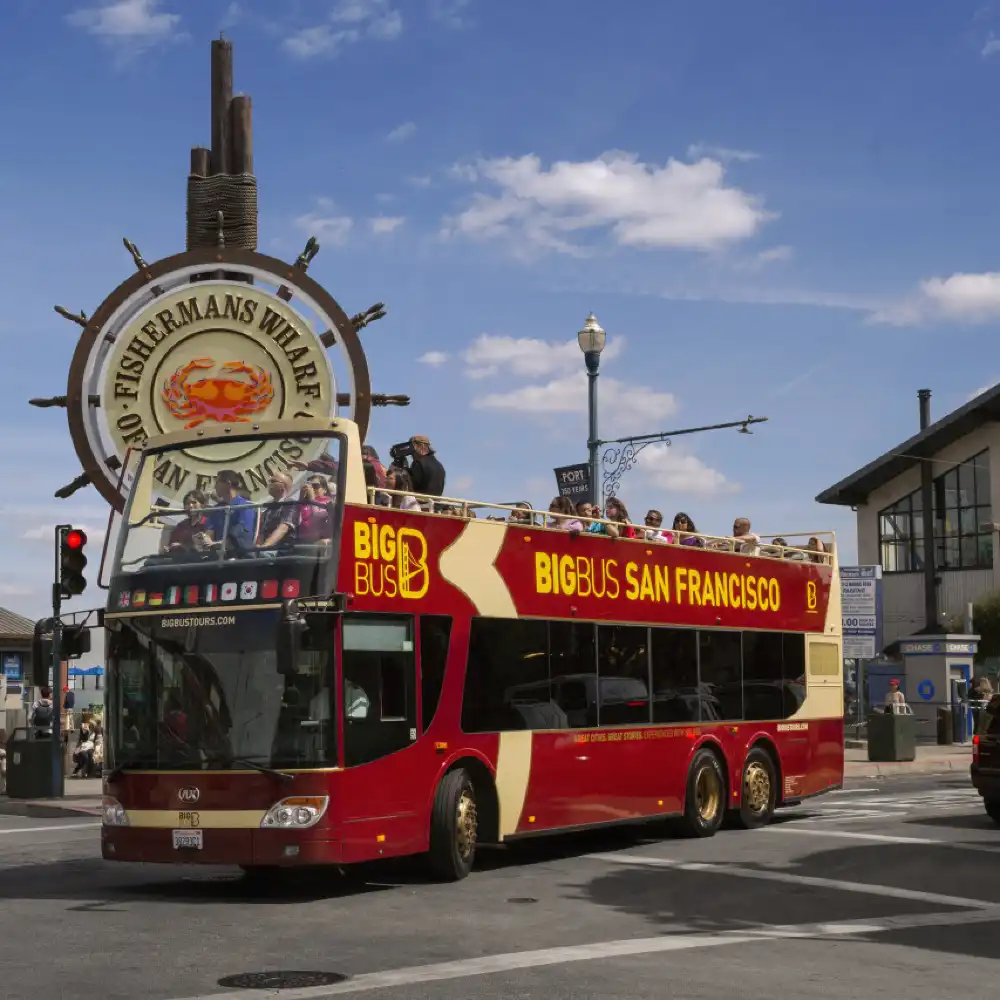 Big Bus San Francisco Hop-on Hop-off Bus (24 Hours) +Alcatraz