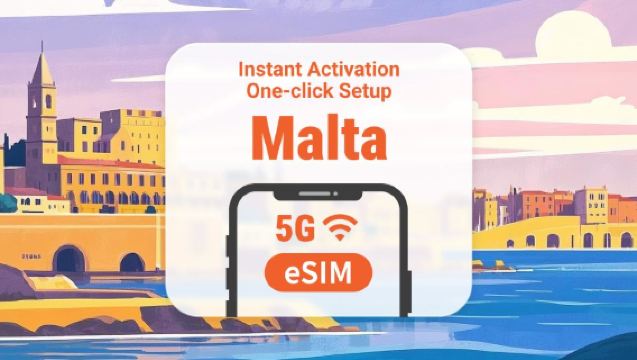eSIM Malta 5G | Pakiet danych na 3-30 dni | Szybka aktywacja jednym kliknięciem | Brak konieczności oczekiwania na dostawę | Kod QR