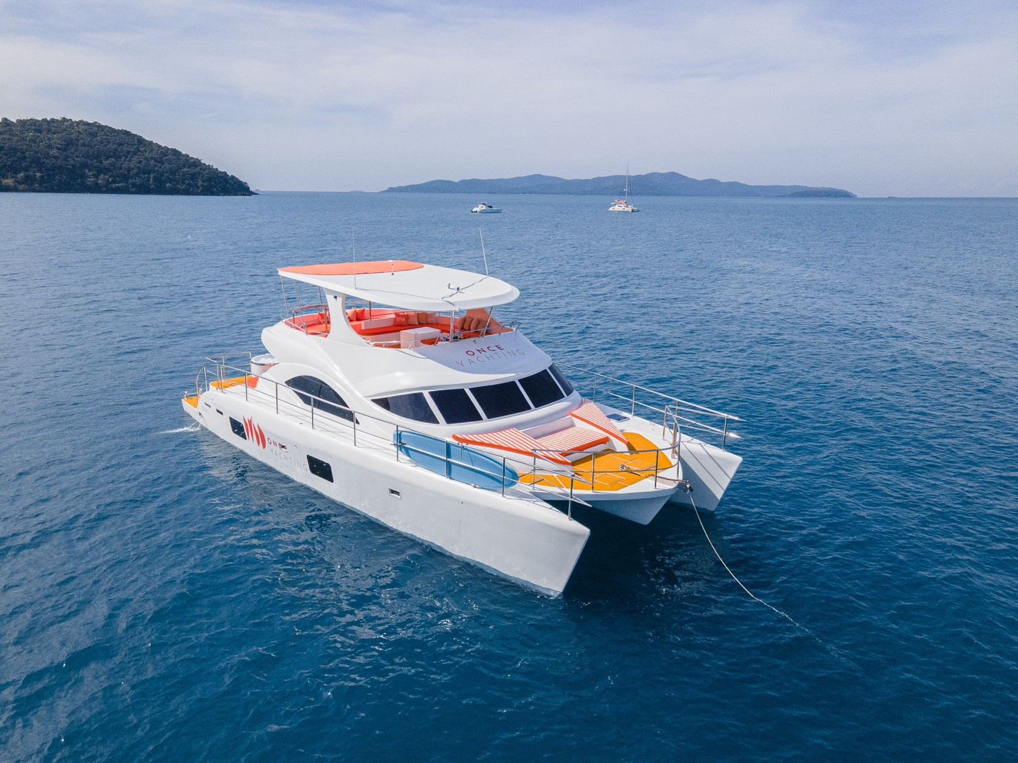 Thailand Pattaya Private Charter 1-day Tour - Luxury Yacht Catamaran Sailing Boat Charter, Snorkeling, Fishing, and Offshore Party
