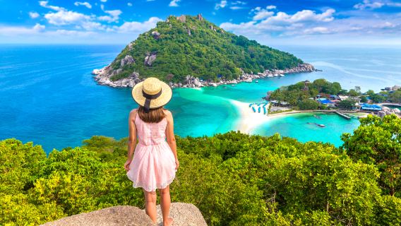 From Koh Samui: Koh Tao & Nang Yuan Tour with Snorkel and Lunch