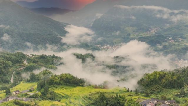 Zhejiang Lishui: Teres Sawah Yunhe + Qixingdun + Lembah Perak + Jiuyuyunhuan Tarikan boleh disesuaikan