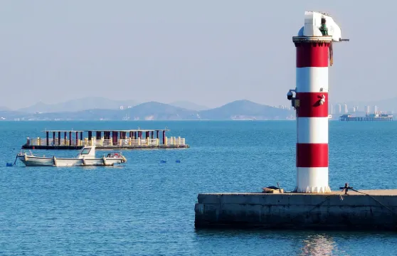 煙台月亮灣+東炮台海濱風景區+漁人碼頭包車一日遊-中英文服務