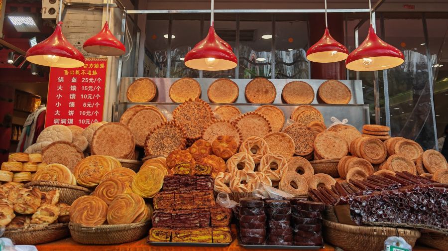 西安步行遊：南門市場、湘子廟、城牆、高家大院書法