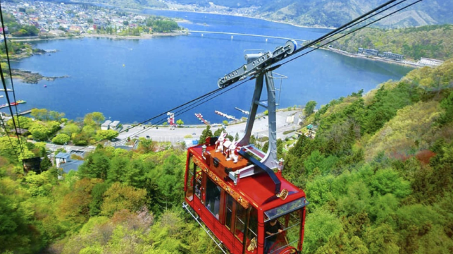 西湖合掌村+抹茶體驗+河口湖纜車+忍野八海一日遊小車包車