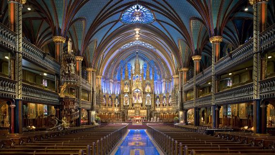 Basilika Notre-Dame Montreal + Taman Mount Royal + Pelabuhan Tua Montreal