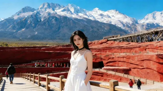 Lijiang Yulong-Schneeberg Wolkenfichtenwiese + Impressionen von Lijiang + Blue Moon Valley (Tagesausflug in kleiner Gruppe mit 2-8 Personen)