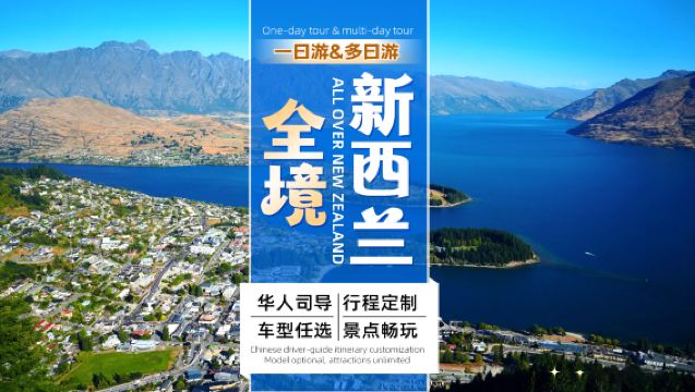 [Noleggio con conducente esclusivo premium] Tour di un giorno o di più giorni personalizzato in tutta la Nuova Zelanda (Isola del Nord e del Sud) | Servizio con autista/guida cinese ● Include attività + hotel + biglietto d'ingresso | Adatto a tutte le stagioni