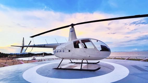 珠海港珠澳直升機飛行體驗（空中自拍打卡+資深機長帶飛）