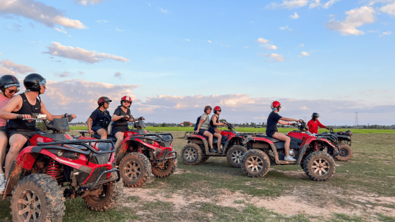 Quad Bike Tour with Villages, Rice Fields & Off-Road Trails Plus Free Hotel Transfers 