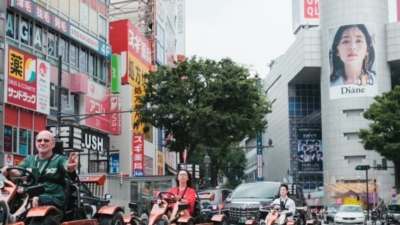 Shibuya Tokio: Tour de karts de 2 horas