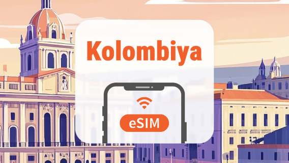 Kolombiya eSIM | Tüm AI & TikTok | 1–30 Gün | QR Kod