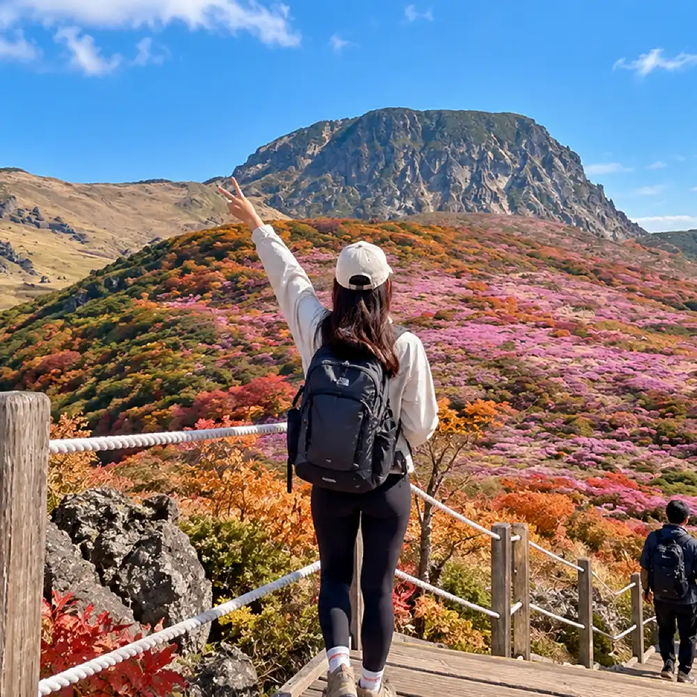 Jeju South UNESCO Sites Full-Day Tour Waterfall, Green Tea Field