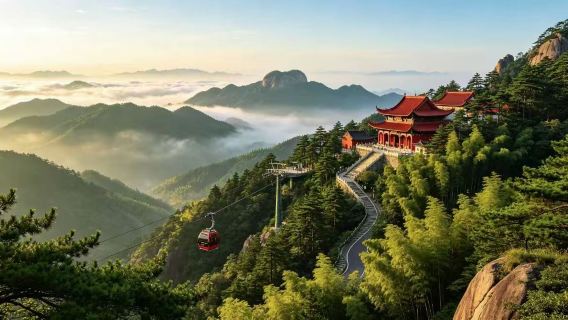 lawatan sehari Gunung Jiuhua [Kumpulan berkualiti bebas]