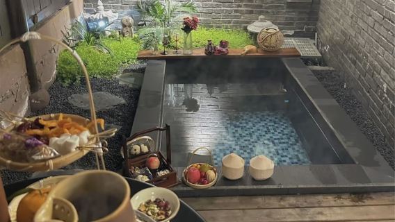 大邑花水灣第一村溫泉·露營（過夜）【成都大邑花水灣「4房」溫泉別墅│東龍山濕地公園】