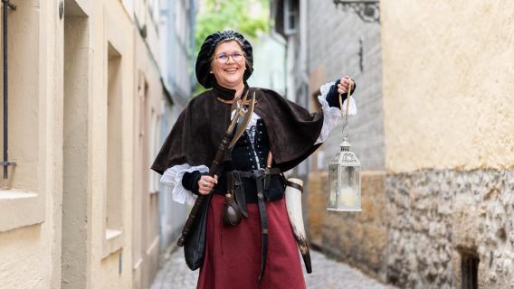 Goslar: On the road with the night watchman's wife