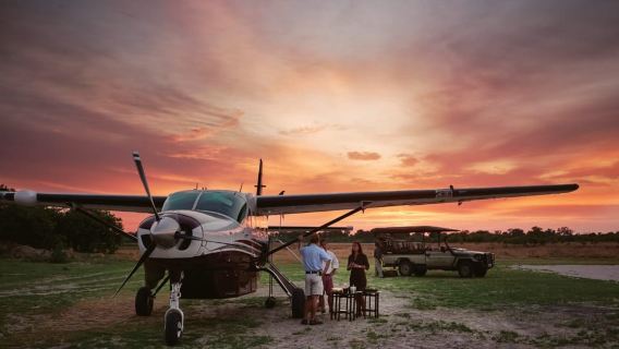 Maun: Okavango Delta Scenic Flight with Hotel Pickup