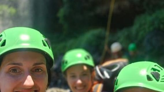 Discesa in corda doppia-Canyoning Mauritius