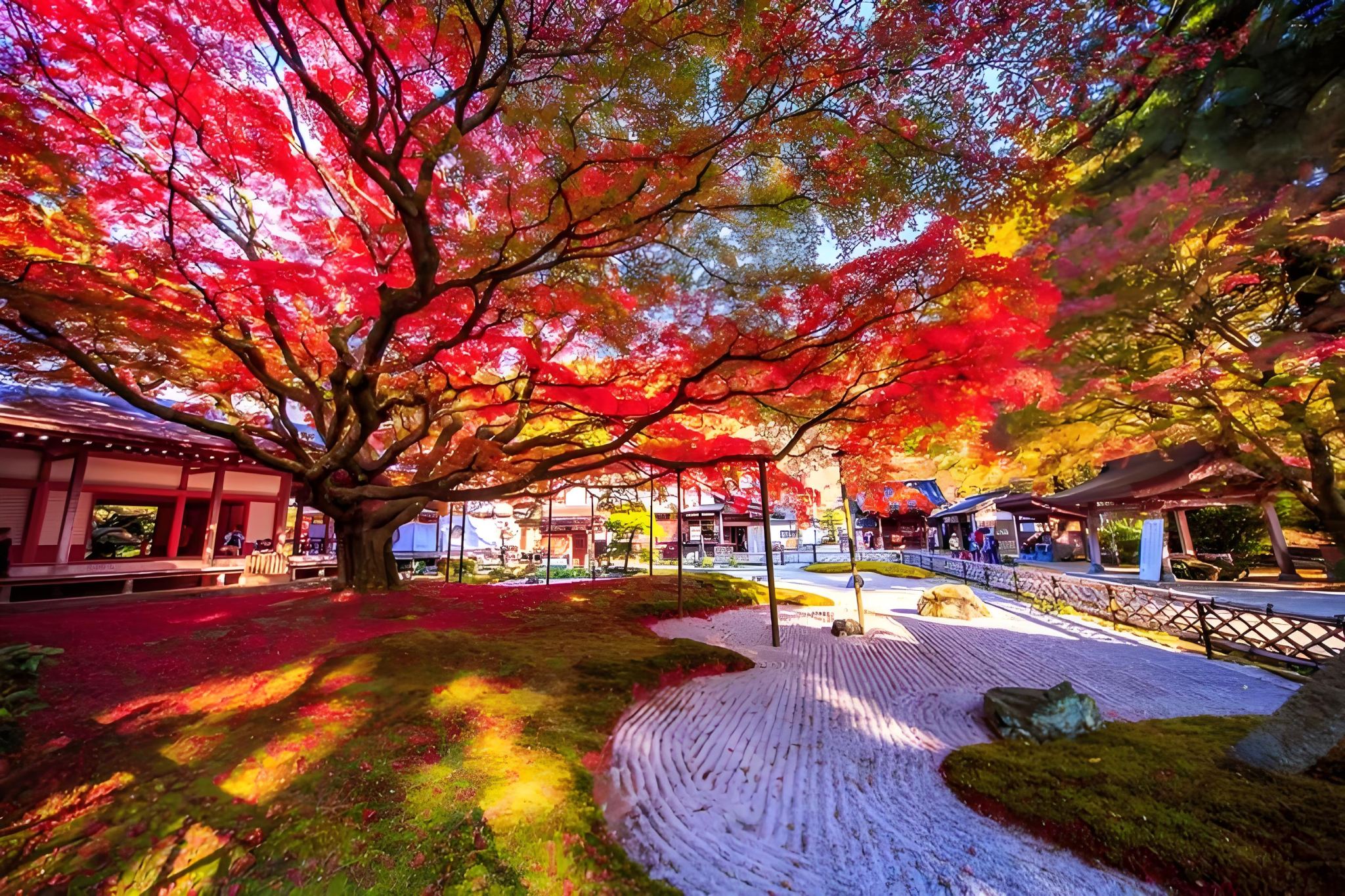 日本福岡縣河內藤園+小倉城+門司港一日遊（秋日紅楓）