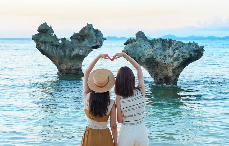 沖繩北部一日遊+美麗海水族館4小時+古宇利島+美國村+含門票