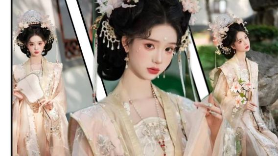 Xi'an Night City & Big Wild Goose Pagoda Hanfu Photography Experience (Exquisite Makeup + Optional One-on-One Shooting + Diverse Costume Selection + Ancient Charm + Perfect Service Experience)