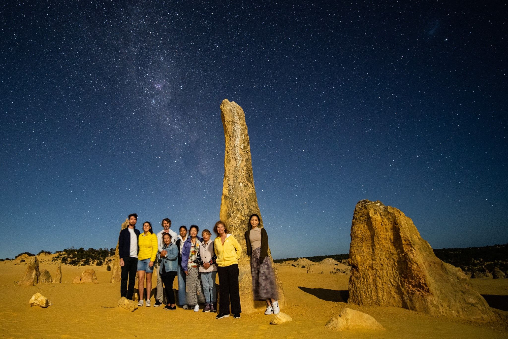 Tour di osservazione delle stelle e cena al Deserto dei Pinnacoli con partenza da Perth