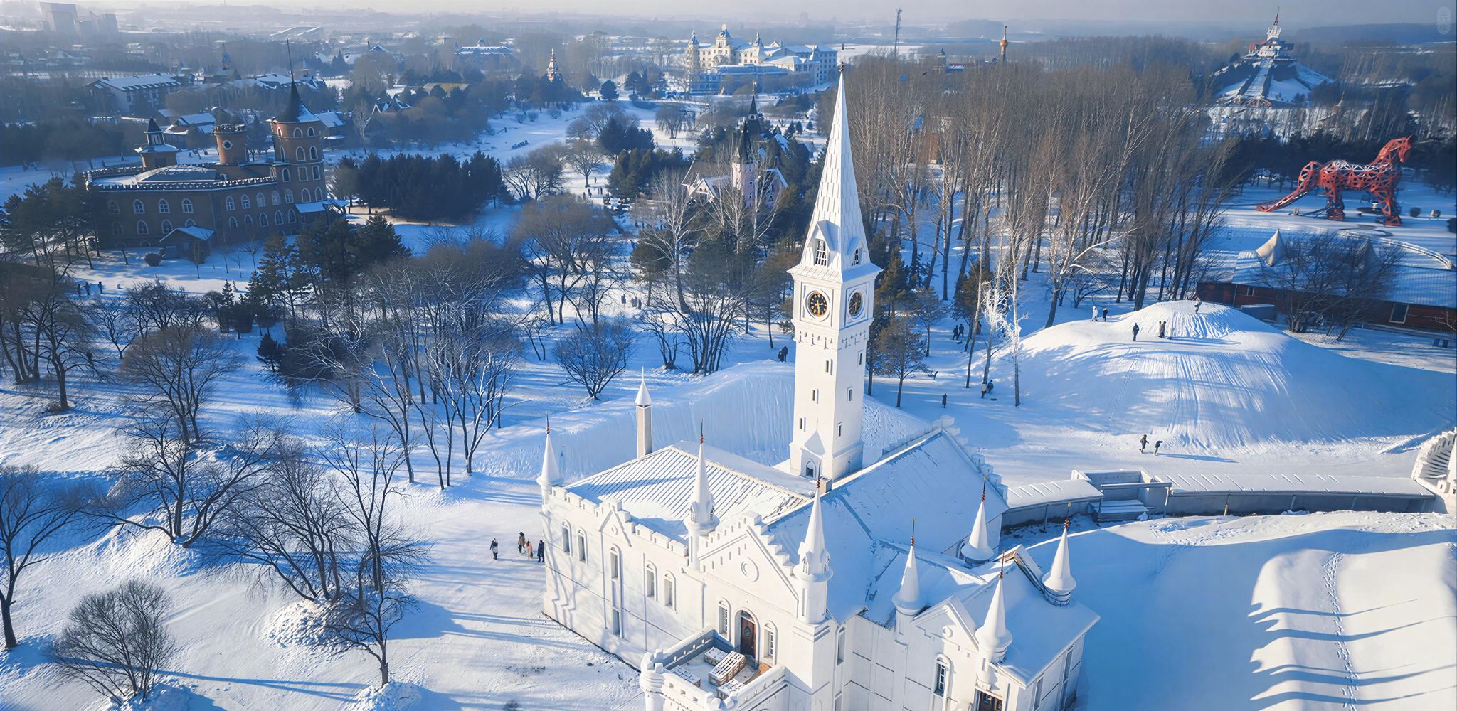 Harbin Volga Manor Admission Ticket (Experience the Century-Old Charm of St. Nicholas Church Replica + Capture Stunning Photos at 30 Russian-Style Buildings + Winter Fairytale Ice and Snow Park)