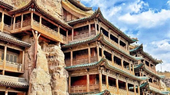 ทัวร์กลุ่มเล็กภาษาอังกฤษหนึ่งวันในต้าถง ไปยังถ้ำหินแกะสลักหยุนกังและวัดแขวนเหิงซาน