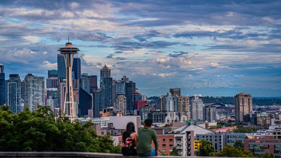 Commander après consultation/Space Needle de Seattle, parc national du mont Rainier, marché aux poissons Pike/transferts aéroport/transport de point à point/chauffeur-guide touristique/service de voiture privée