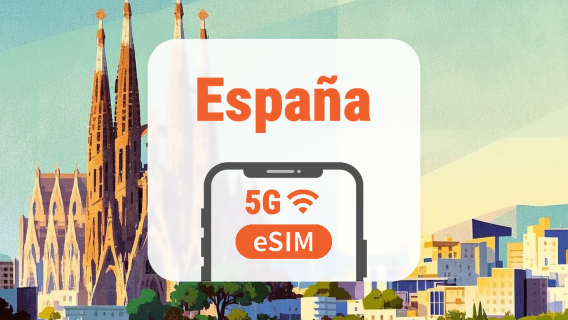 España 5G eSIM | Triple Red • Apps de IA y TikTok | 1–30 Días | Código QR