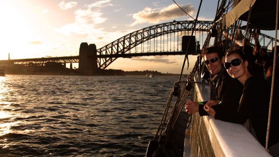 Sydney Harbour Vintage Tall Sailing Sunset Dinner Cruise