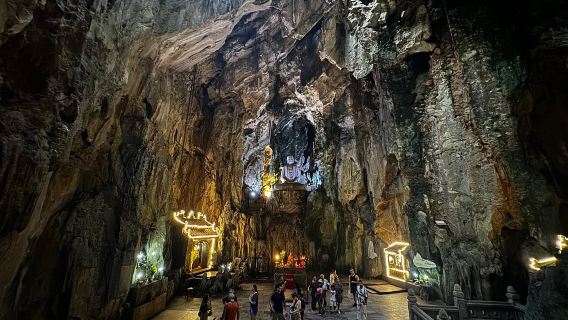 Explore Da Nang: Lady Buddha Statue, Marble Mountains & Am Phu Cave Morning Tour