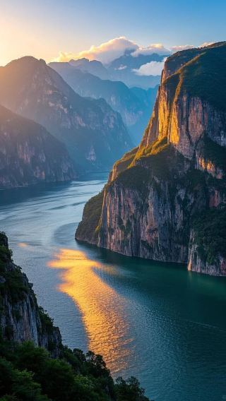 Half-day tour of two gorges and one peak - cruise through Wu gorge, Qutang gorge and the goddess (Shennv) peak, optional departure from Wushan county or Fengjie county