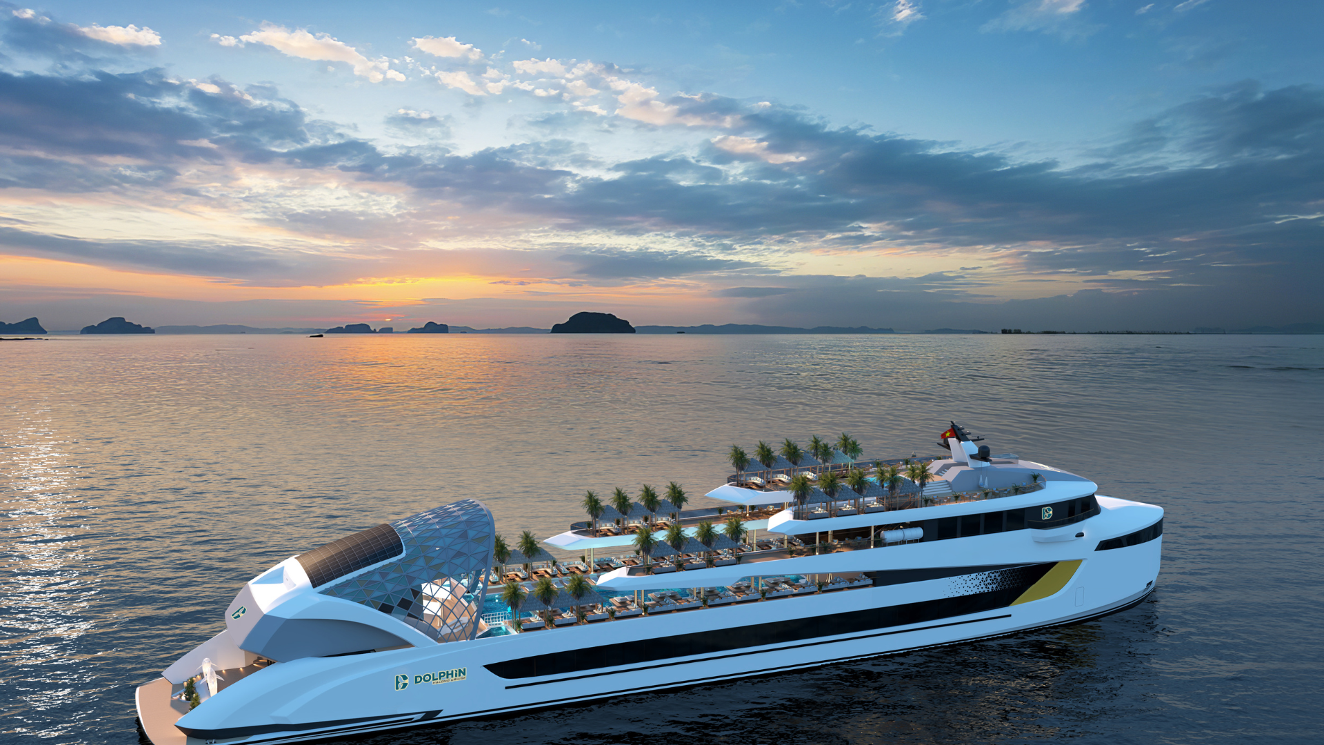Dolphin Luxury 5-Star Halong Day Cruise with Buffet Lunch, Shuttle Bus