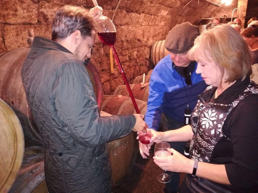 From Budapest: Half-Day Countryside Wine Tour, Meal & pickup