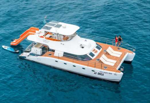 Phuket Yacht Trip: Coral Island + Mai Thon Island/Promthep Cape Half-Day Tour (28-Person Premium Small Group) | Water Slide | Snorkeling | Meals...