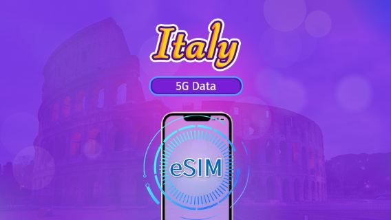Italy | 5G/4G eSIM | Total Package | 24H Billing | 7-30 days | QR code