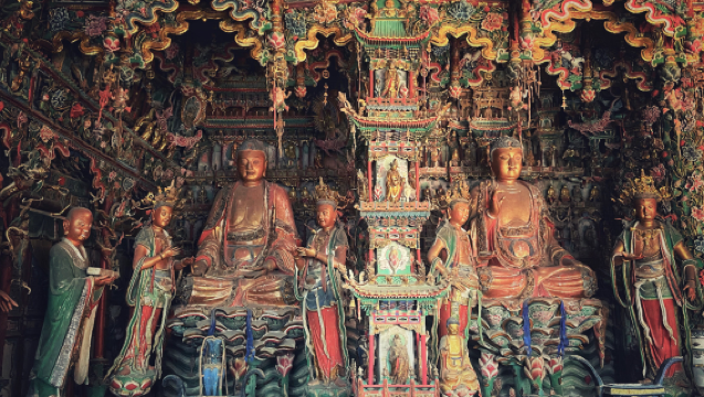 [Perjalanan Harian Bermula dari Linfen] Lawatan Sehari Berpandu ke Kuil Xiaoxitian di Kaunti Xi, Shanxi - Kompleks Patung Buddha Gantung