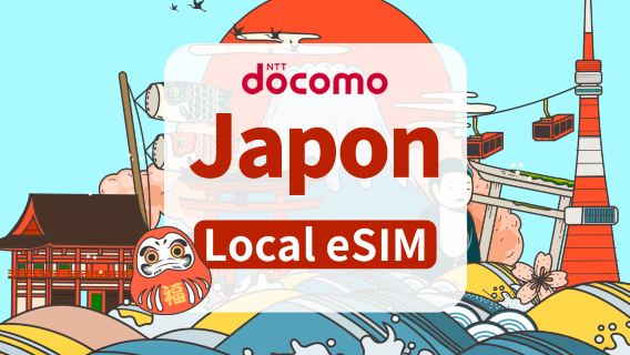 Docomo Japan 4G eSIM | Forfait journalier/Forfait complet | 1 à 30 jours | Facturation quotidienne | Code QR