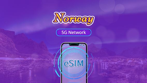 Norway | 5G/4G eSIM | Supports Tiktok & ChatGPT | Daily/Data packages | Calendar day billing | 1-30 days | QR code