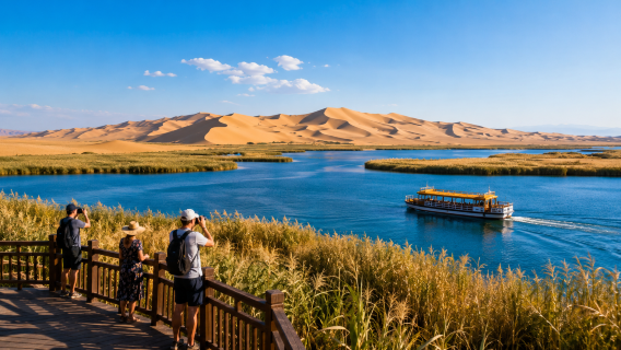 Private 1-day tour in Yinchuan · Shahu ecological zone + China West Film Studio
