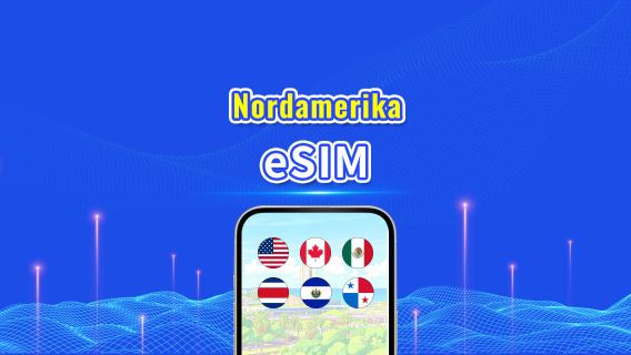 Nordamerika eSIM | 5G/4G | Höghastighetsdata | Daglig paket/datapaket | 24 timmar | 1-30 dagar | QR-kod
