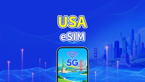 USA 5G eSIM | Multi-Netz-Abdeckung | Tägliches/Gesamt-Datenpaket | 1–30 Tage | 24-Stunden-Abrechnung | QR-Code