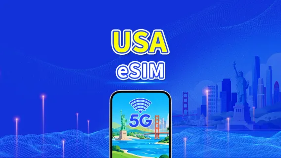 United States 5G/4G eSIM | Multi-network coverage | Daily/Total Data Package | 1–30 Days | 24-Hour Billing | QR Code
