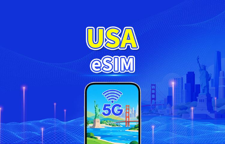 United States 5G/4G eSIM | Multi-network coverage | Daily/Total Data Package | 1–30 Days | 24-Hour Billing | QR Code
