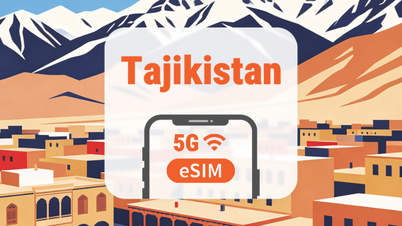 Tajikistan 5G eSIM | Dual Network • All AI & TikTok | 1–30 Days | QR Code