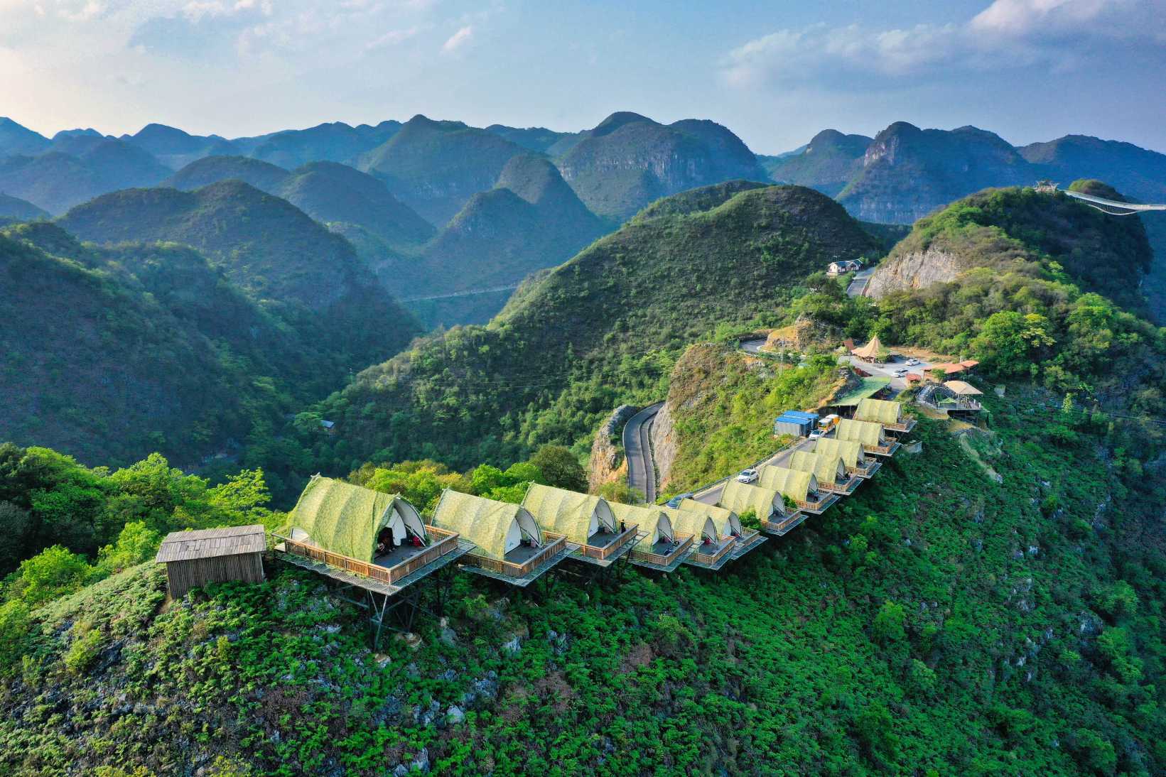 百色1466CAMPING露營地·過夜露營【2人 | 大床帳篷+下午茶+早餐+晚餐+大石圍天坑羣門票】