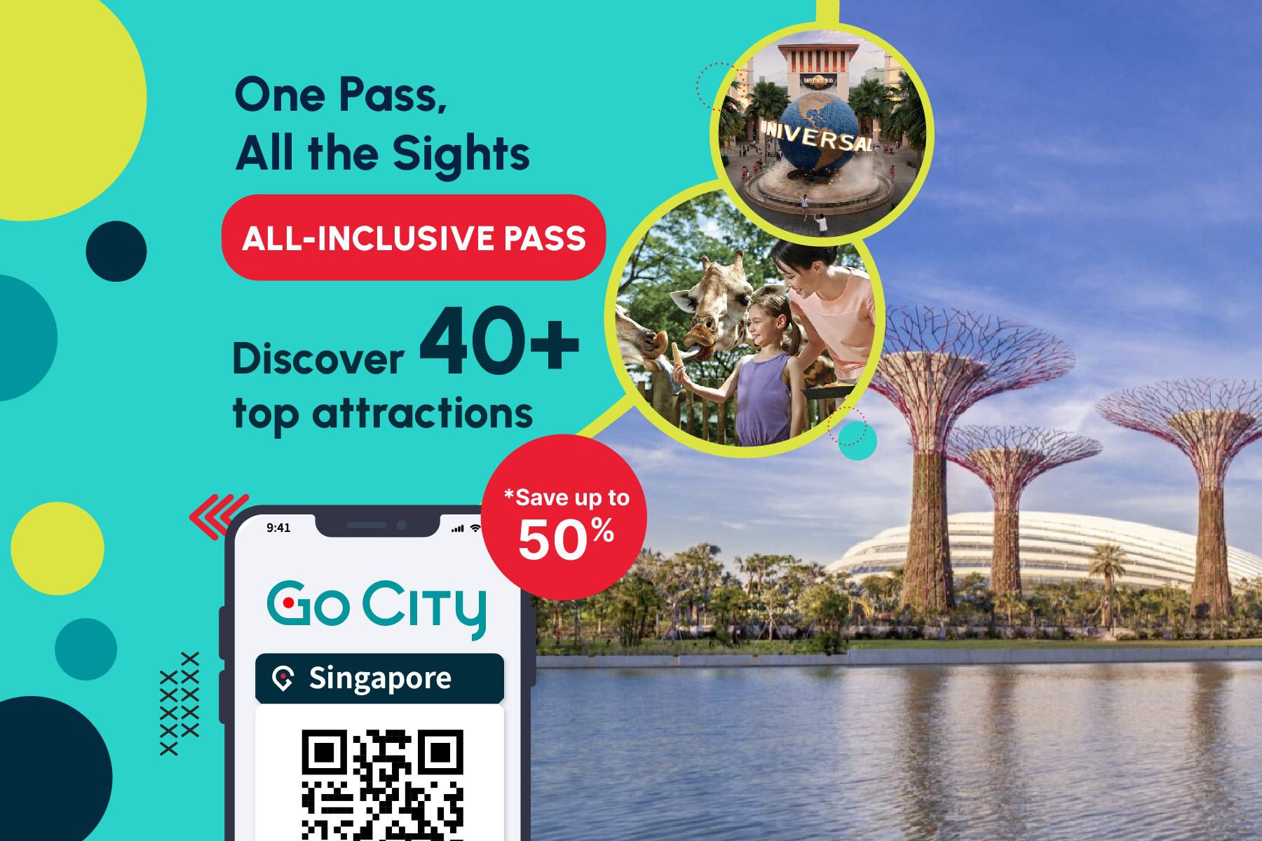 Go City Singapura Pass (Termasuk Marina Bay Gardens dan 30+ Atraksi Populer Lainnya) Singapore All-Inclusive Pass