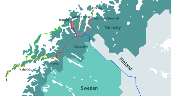 極北之路 穿梭小巴[舒適商務車型] ：羅瓦涅米Rovaniemi-列維Levi-特羅姆瑟Tromso 巴士票/汽車票