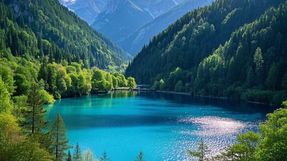 九寨溝 + 黄龍高速鉄道 2日間プライベートグループツアー- プロのガイド、交通機関、厳選ホテル - ワンストップサービス - 親密で安全 - 地球上の秘密の楽園を探索