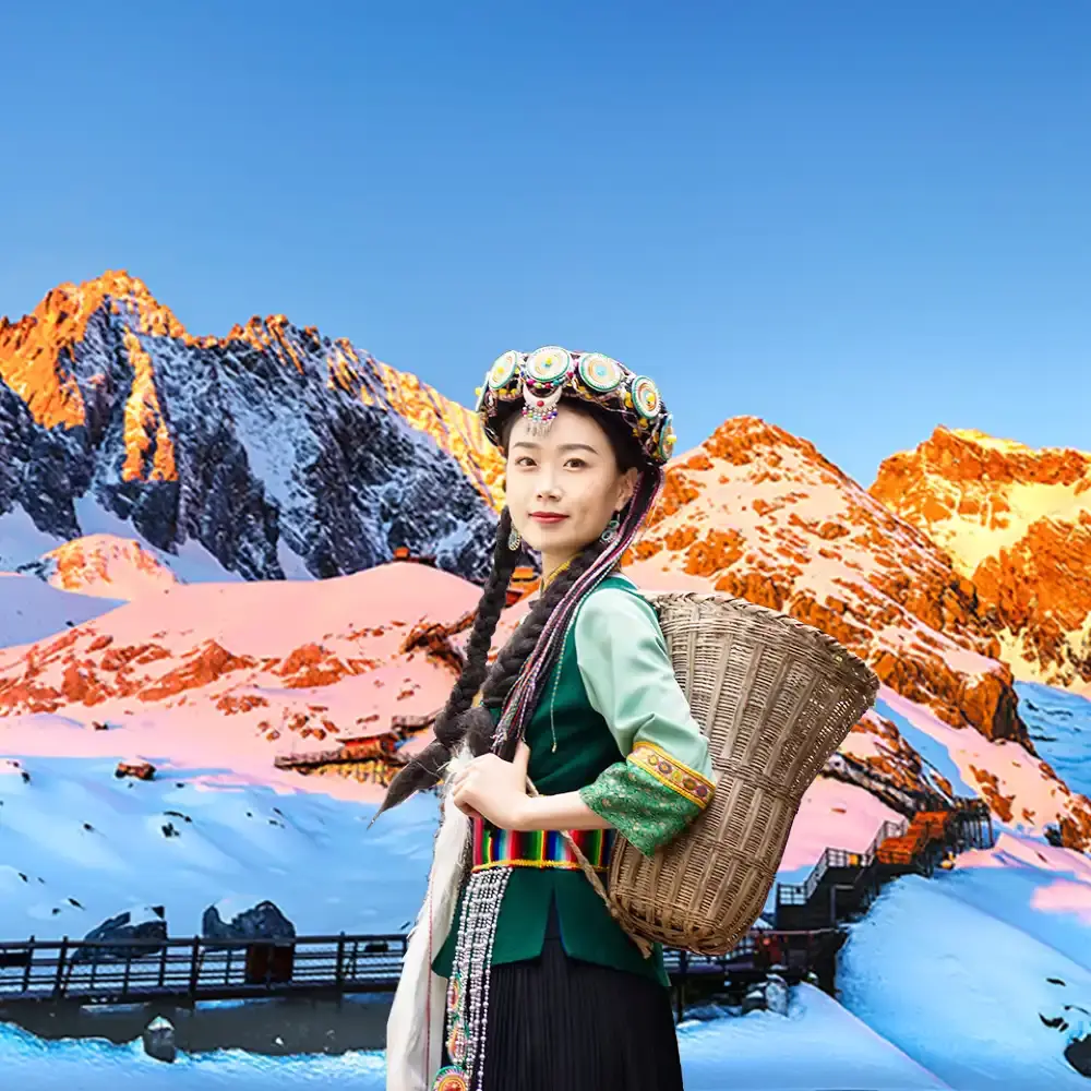 Lijiang Yulong Snow Mountain glacier cableway + Blue Moon Valley +